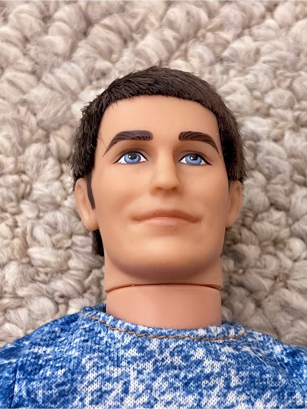 Vintage Articulated Ken Doll with Nice Hair EUC